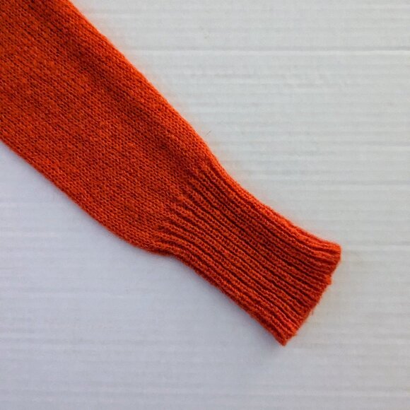 J. CREW Women's V-Neck Pull-on Long Sleeve Sweater  Size XS  Orange - Picture 4 of 5